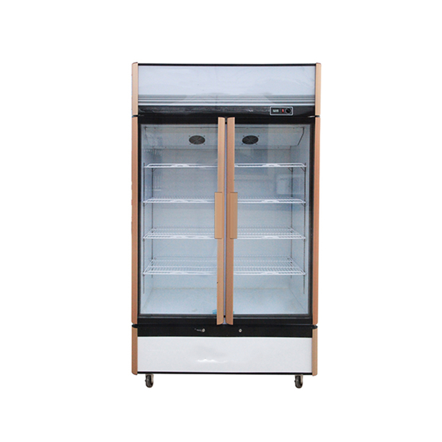 双面玻璃门酒吧饮料冰箱